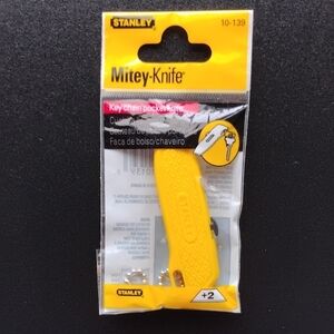 Stanley Mitey Knife Key Chain Pocket Knife New in Original Packaging